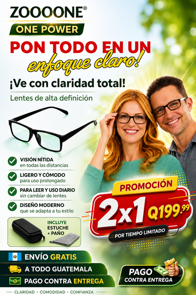 👓 LENTES ONE POWER™ - Visión Clara de Cerca y de Lejos | Envío Gratis 🚚