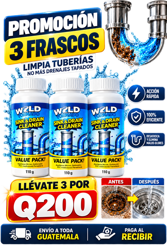 Wild Tornado™ Destapador y Limpiador de Cañerías Profesional,  envio gratis