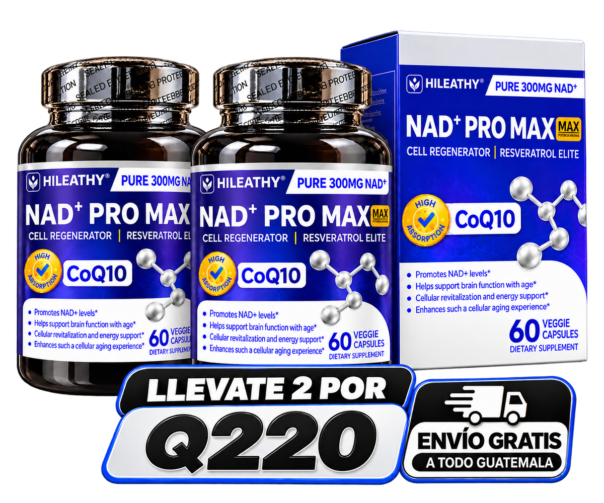NAD+, CoQ10 y Resveratrol  promover un envejecimiento