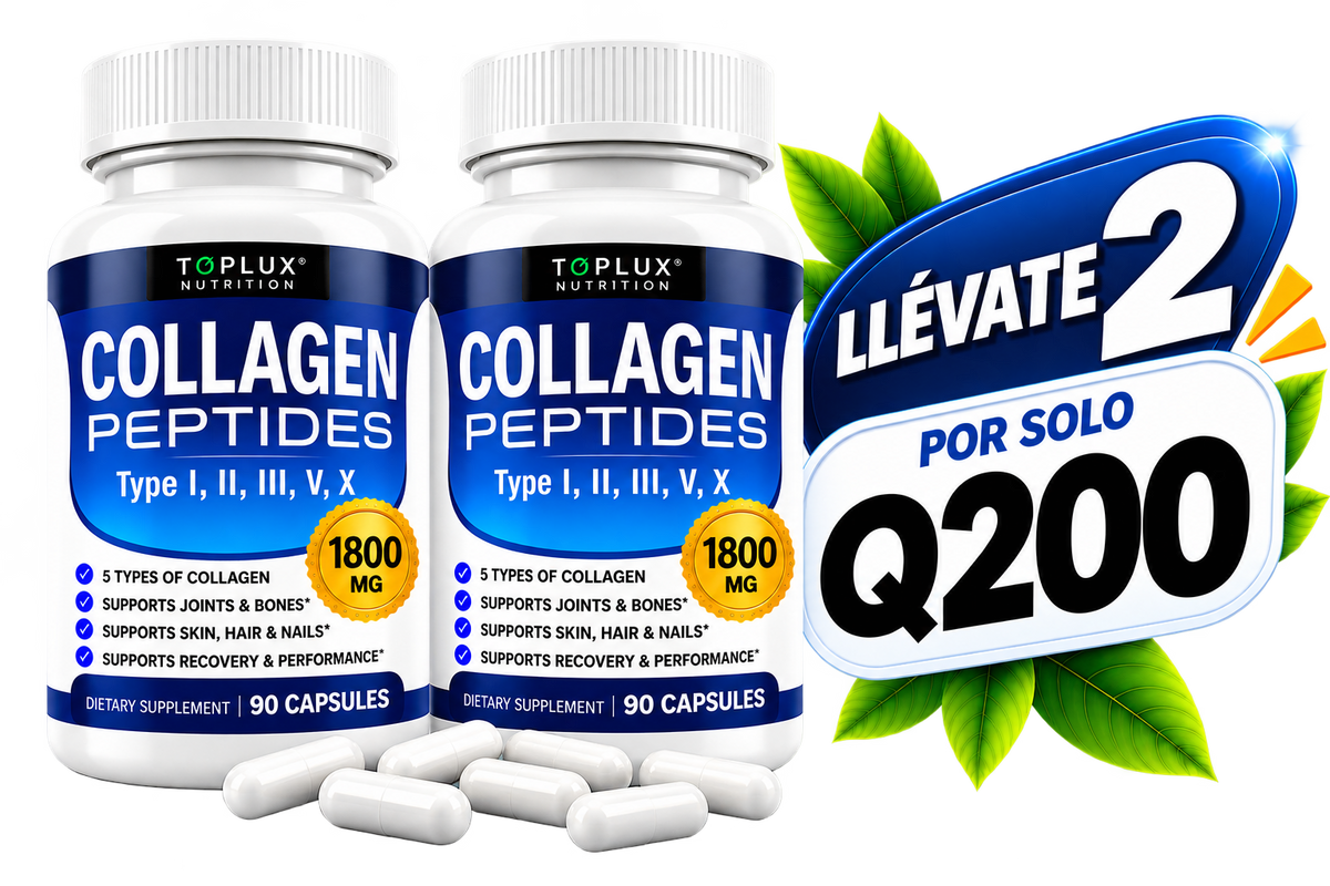 COLAGENO DE PEPTIDOS EN CAPSULAS TOPLUX  CAP 90v+ envio gratis