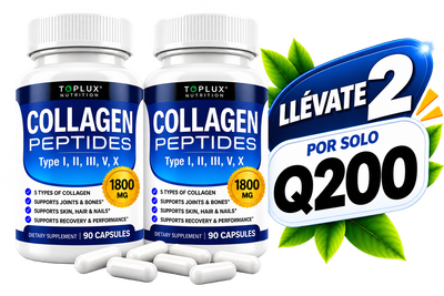 COLAGENO DE PEPTIDOS EN CAPSULAS TOPLUX  CAP 90v+ envio gratis
