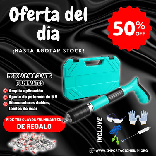 Pistola Remachadora Profesional® (Incluye 20 clavos)