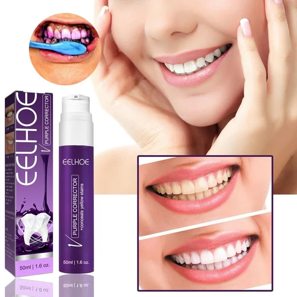 🪷 Crema morada blanqueadora dental – envío gratis