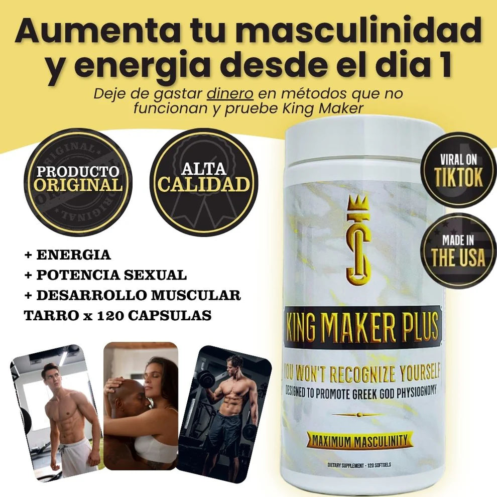 King Maker® 13-en-1 – El suplemento que potencia tu energía, fuerza y resistencia