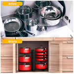 ORGANIZADOR DE OLLAS REGULABLE PARA 8