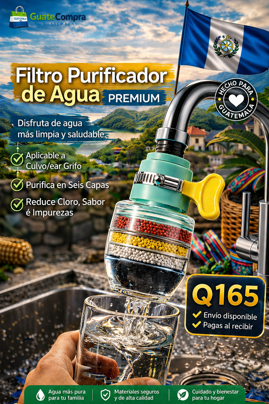 🚿 Purimax | Transforma el Agua de tu Grifo en Agua de Manantial Q165! + envió gratis 🛻